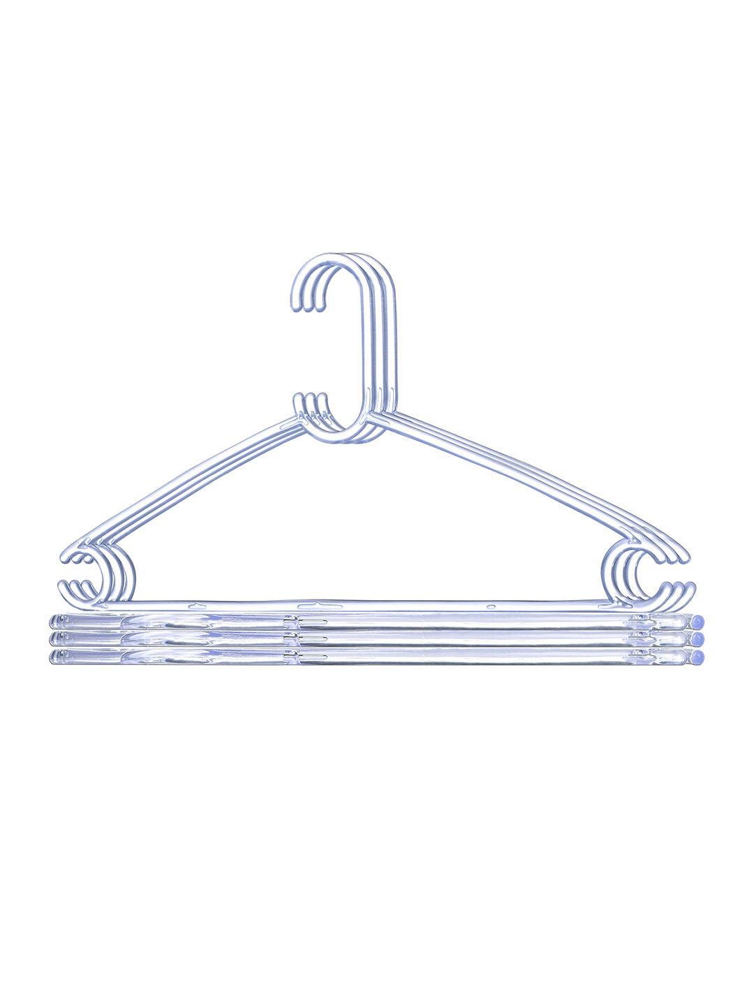 Kuber Industries Transparent 6 Pieces Clothes Hangers