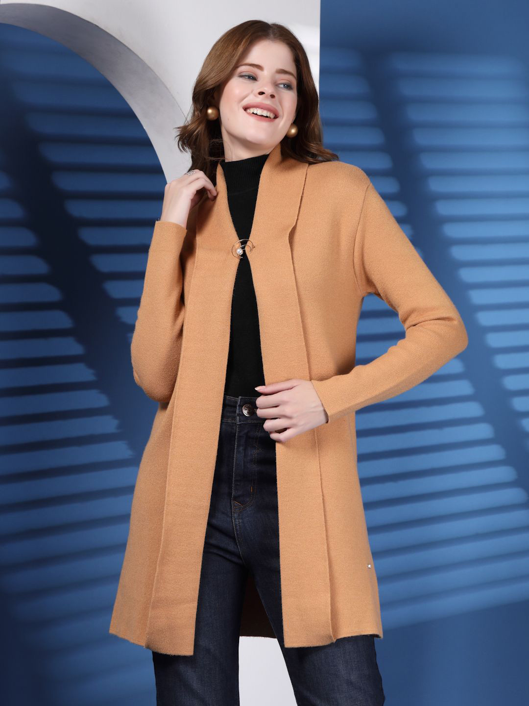 Thirty Threads Woollen Longline Shrug