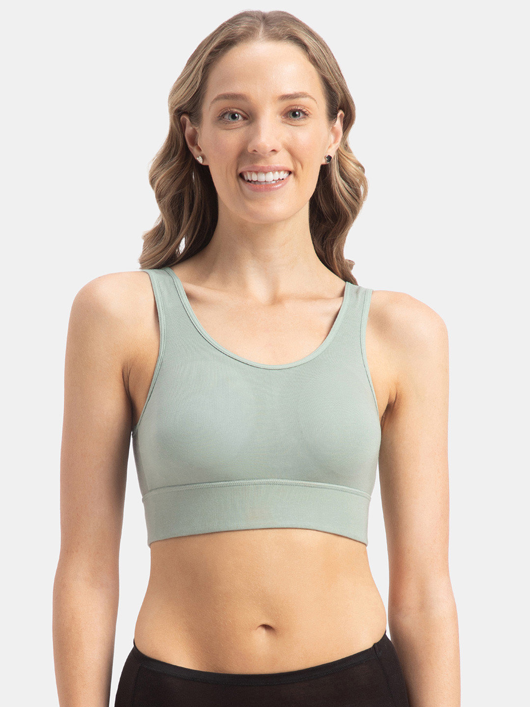 Jockey Wirefree Padded Tencel Lyocell Full Coverage Lounge Bra Stay Fresh Properties-JW12