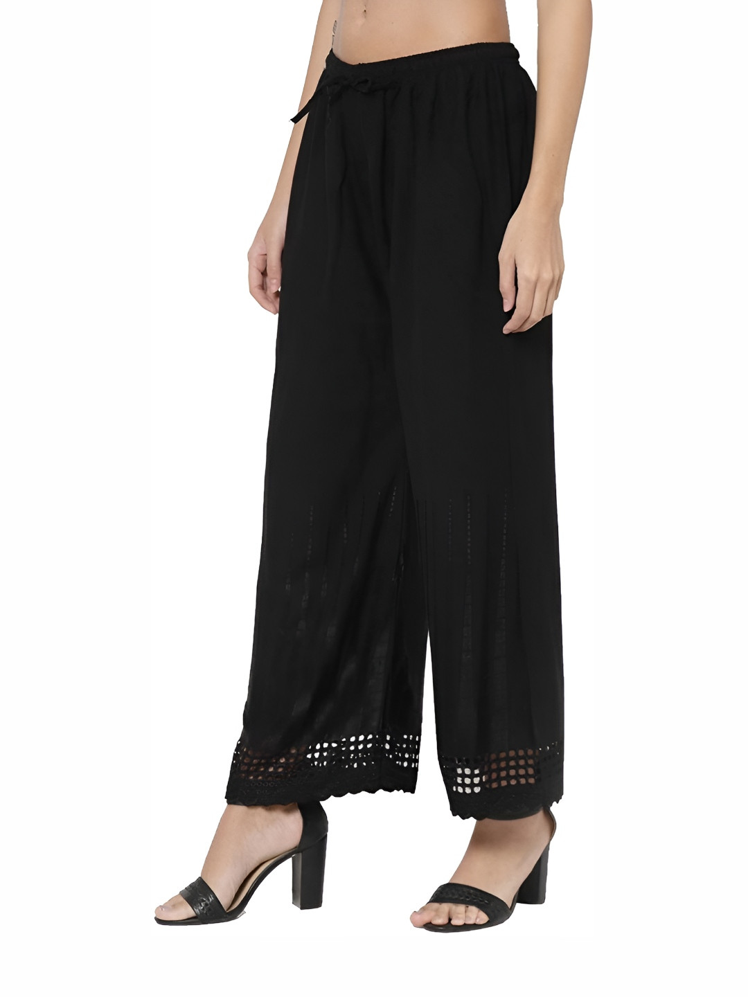 MIXFIT Women Textured Wide Leg Trousers