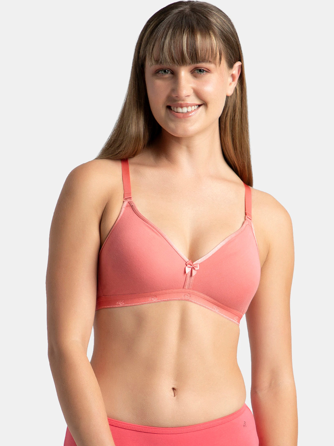 Jockey Wirefree Non Padded Cotton Medium Coverage Beginners Bra-1581