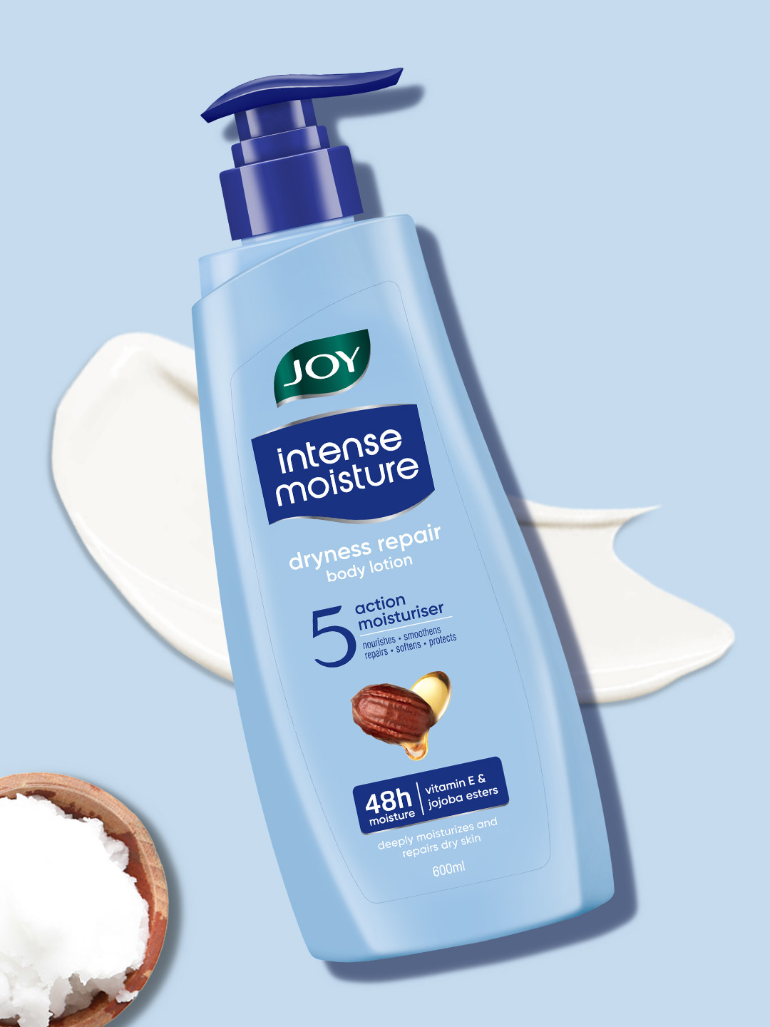 JOY Intense Moisture Summer Body Lotion For Dry Skin With Shea Butter - 600ml