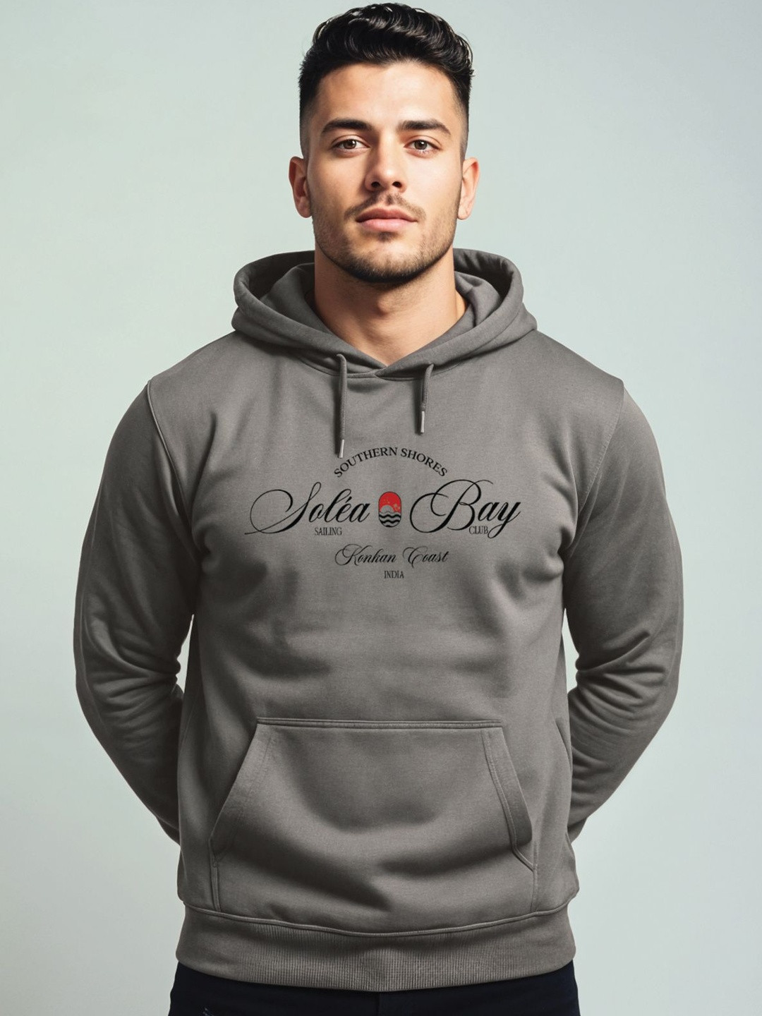Adro Southern Shores Solea Bay 320 GSM Fleece Printed Graphic Hoodie