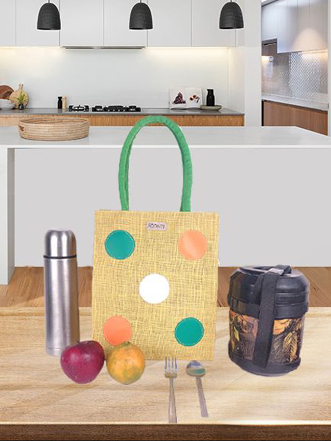 FOONTY Colourblocked Eco Friendly Lunch bag
