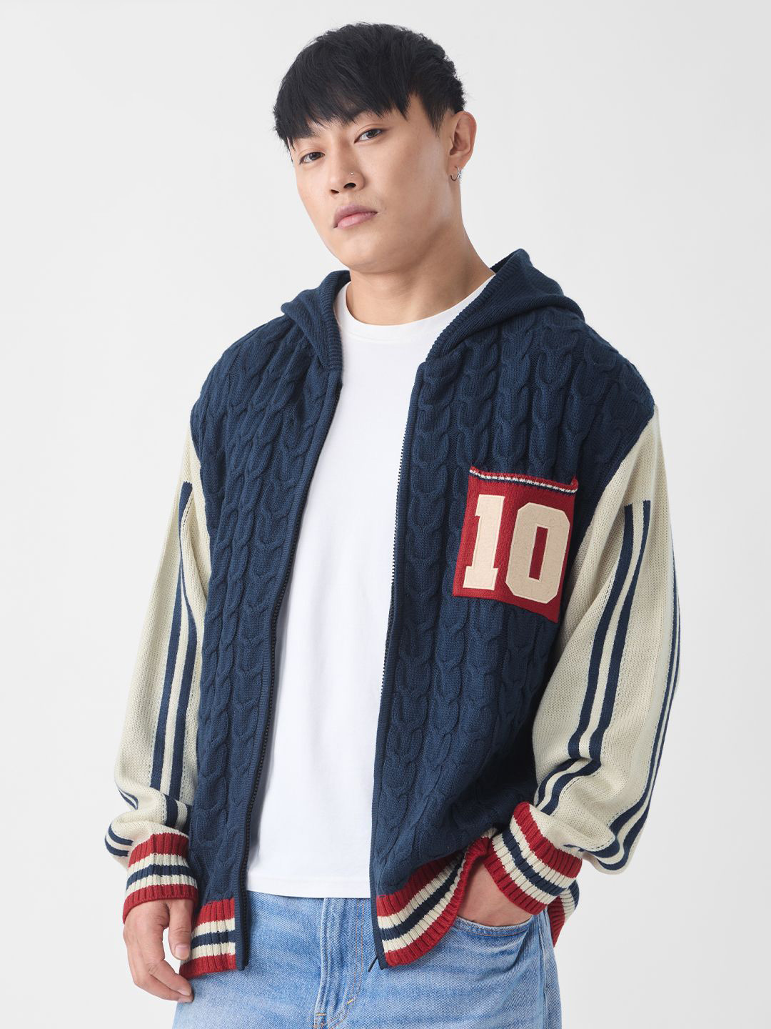 The Souled Store Men Vista Hooded Sweater