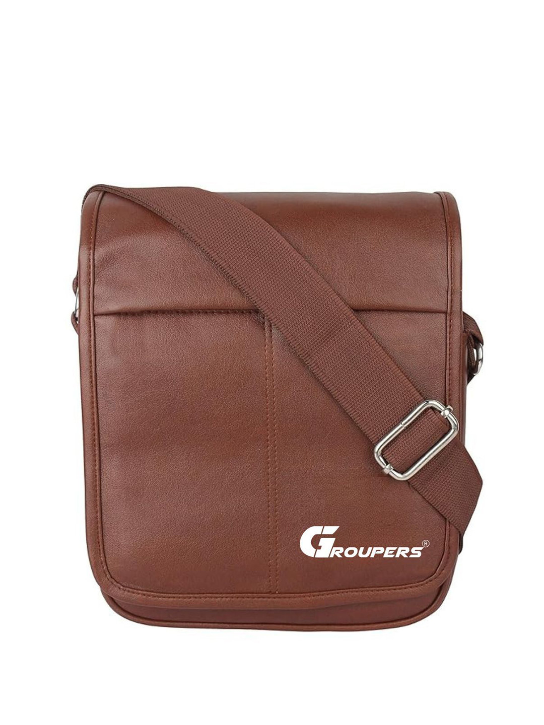 GROUPERS Unisex Brand Logo Printed Crossbody Messenger Bag