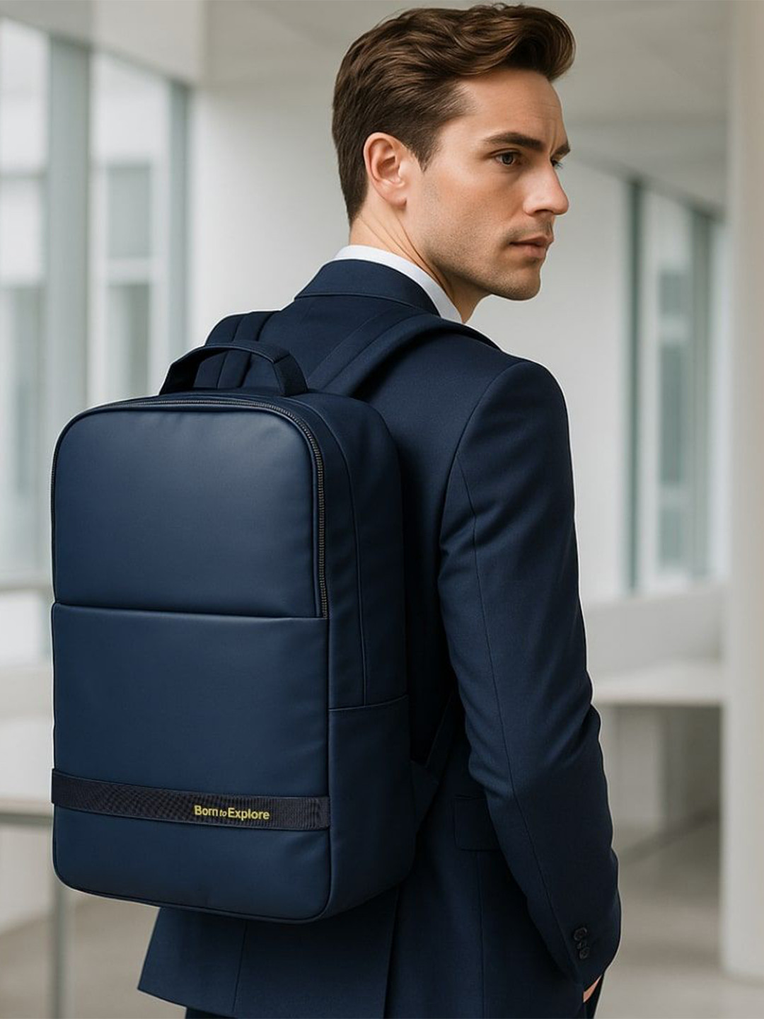 Impulse Unisex Textured Formal Backpack