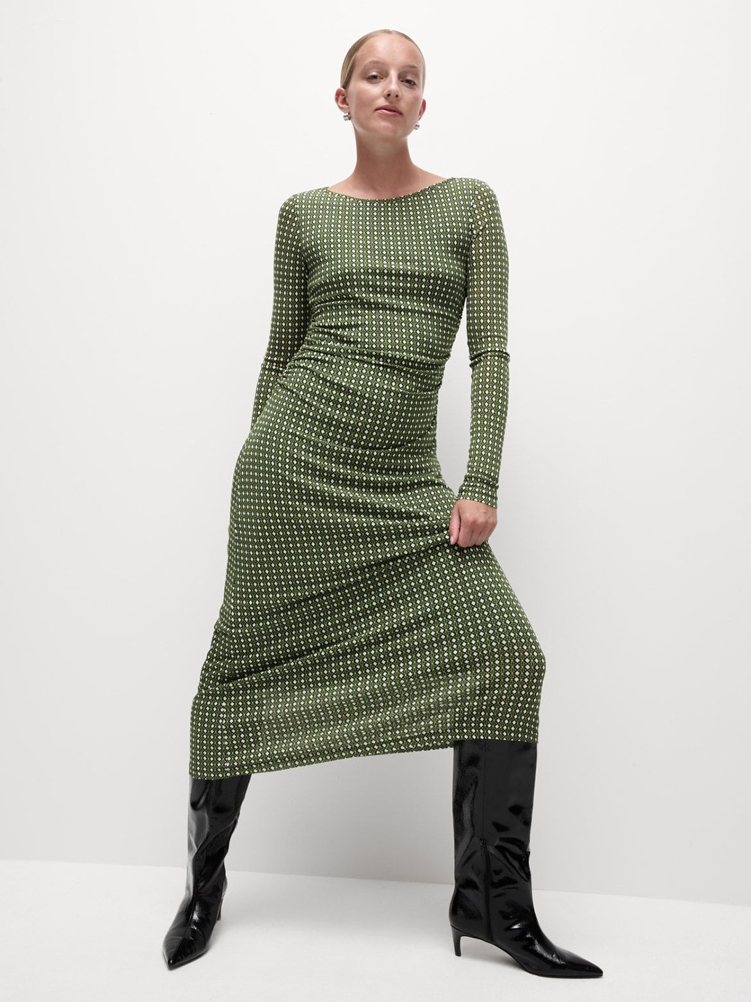 Marks & Spencer Women Printed Midi Column Dress