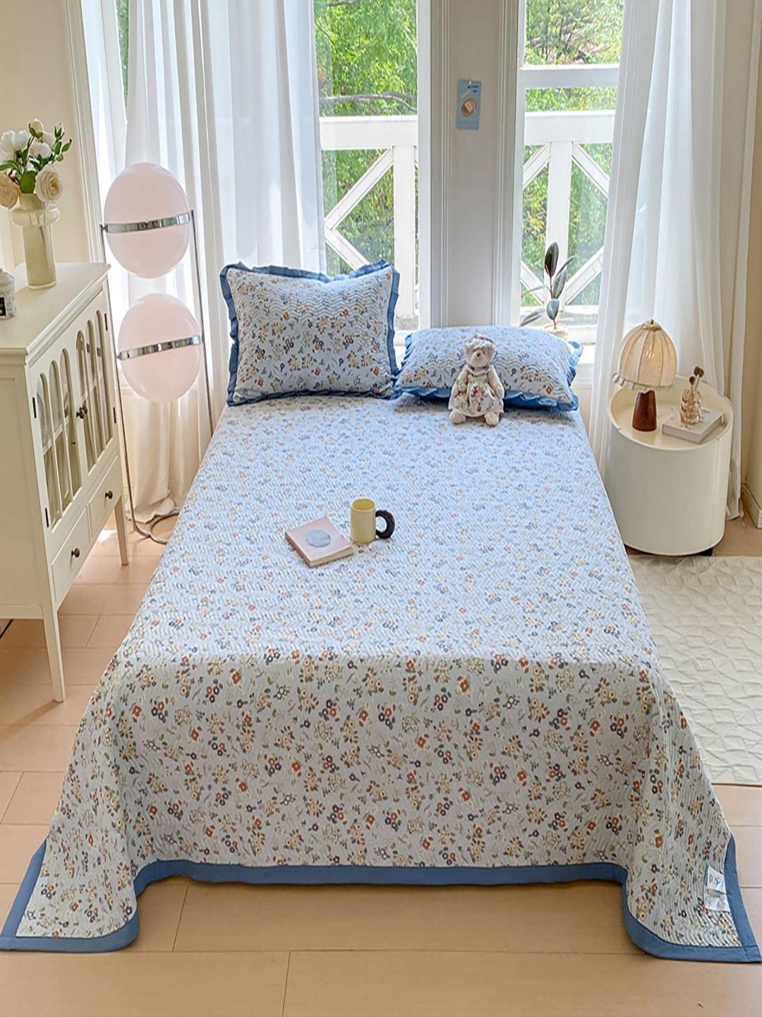 JC HOME Unisex Printed Double Superking Bed & Pillow Covers