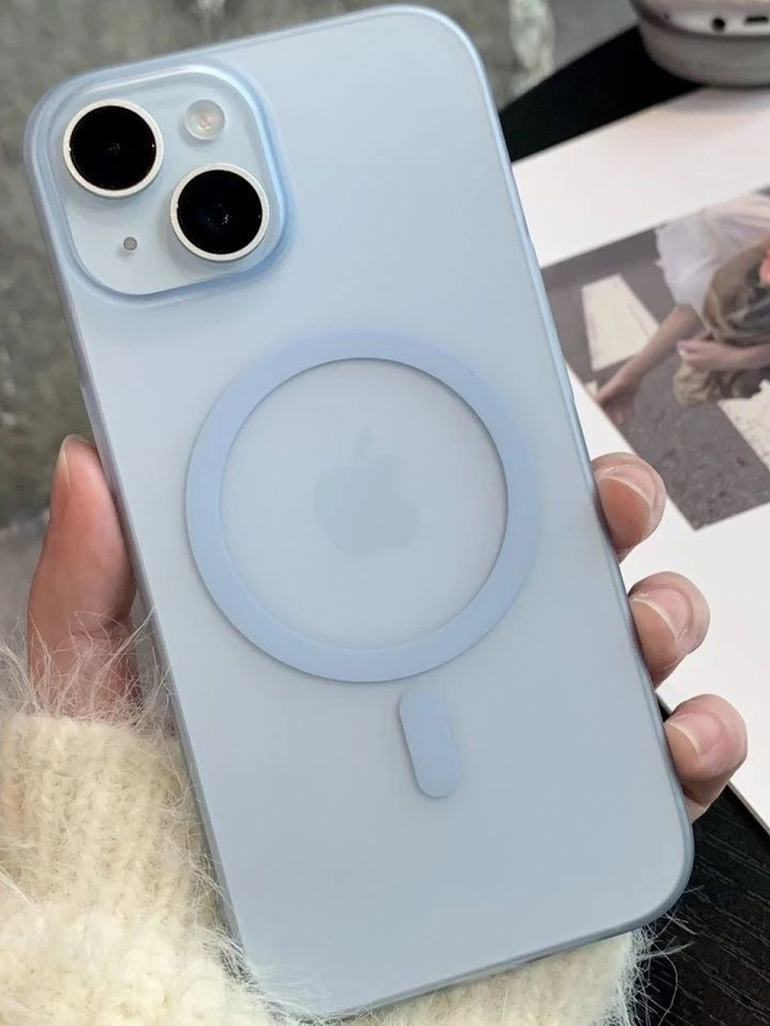 CASE CREATION Frosted Translucent iPhone 16 Pro Max Mag Safe Back Case Mobile Accessories