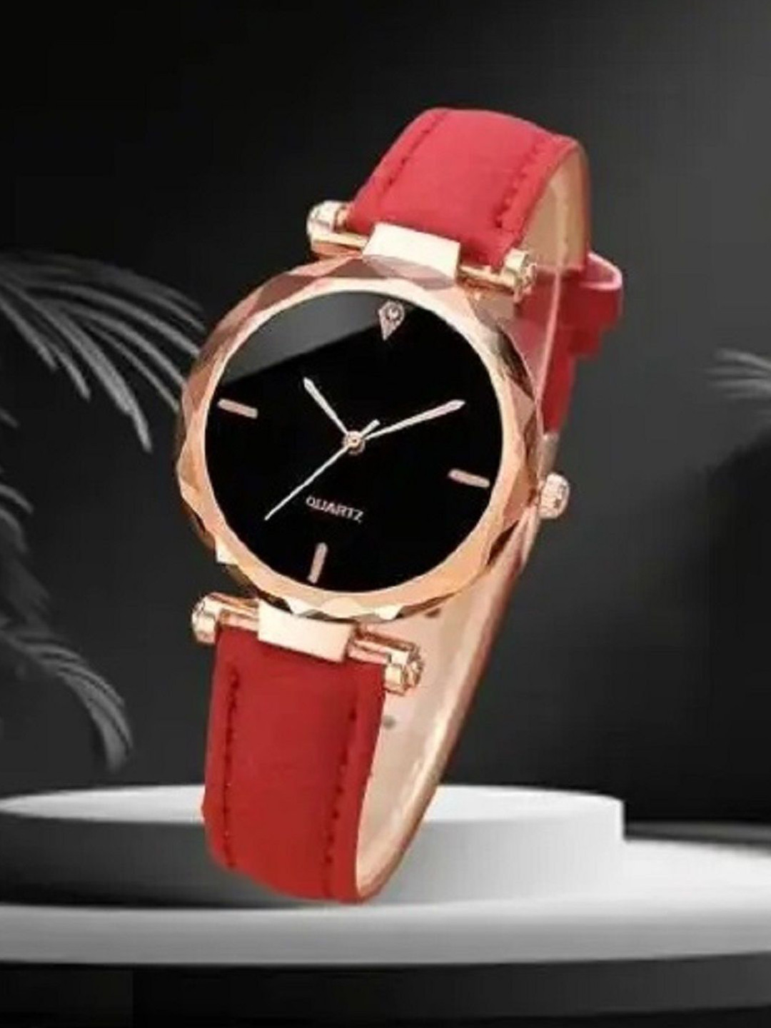 WATCHSTAR Women Leather Straps Analogue Watch MG Leather Red AvWS