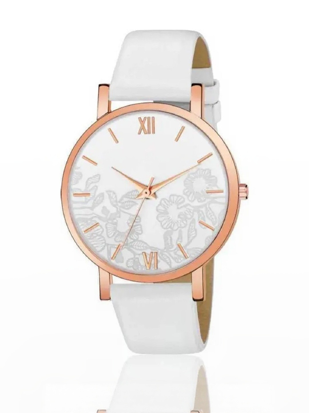 SZN Women Dial & Leather Straps Analogue Watch Rizly WhiteSZNN-White