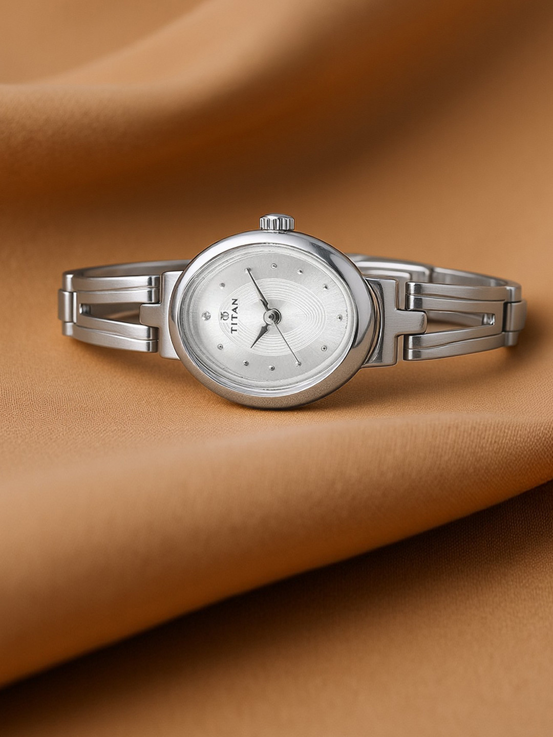 Titan Women Silver-Toned Analogue Watch 2594SM01