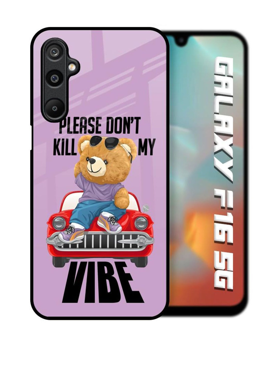 QRIOH Don't Kill My Vibe Printed Samsung Galaxy F16 5G Back Case Mobile Accessories