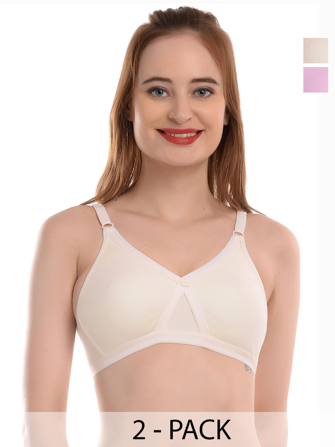 elina Women Pack Of 2 Full Coverage Super Support Bra