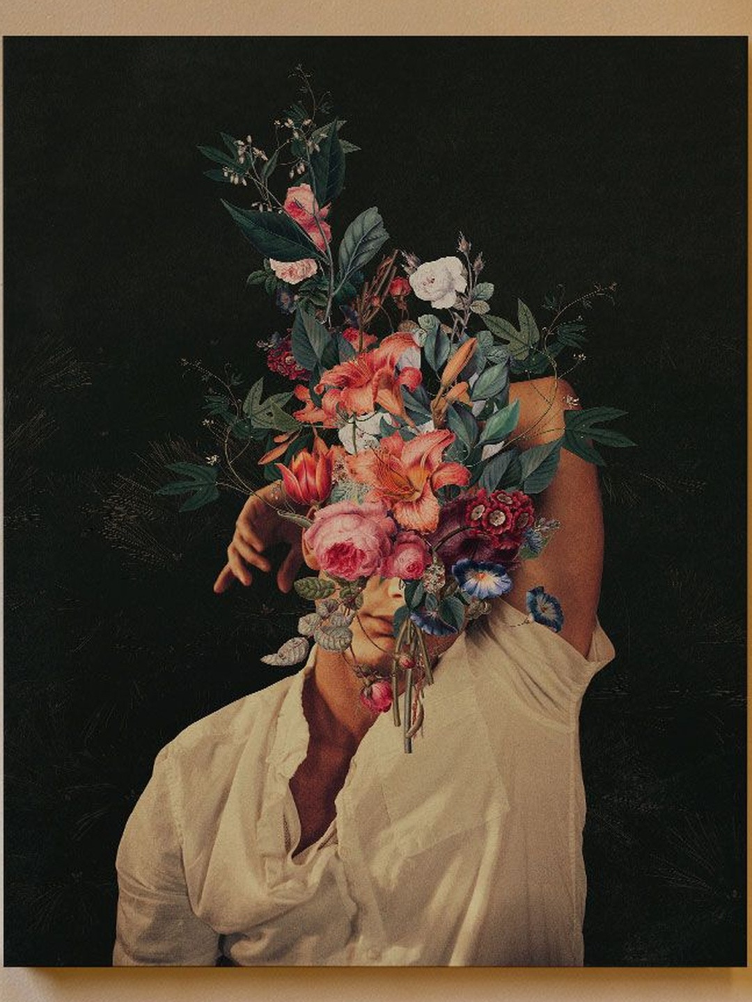 ROSES BLOOMED , SURREAL ART PRINTS