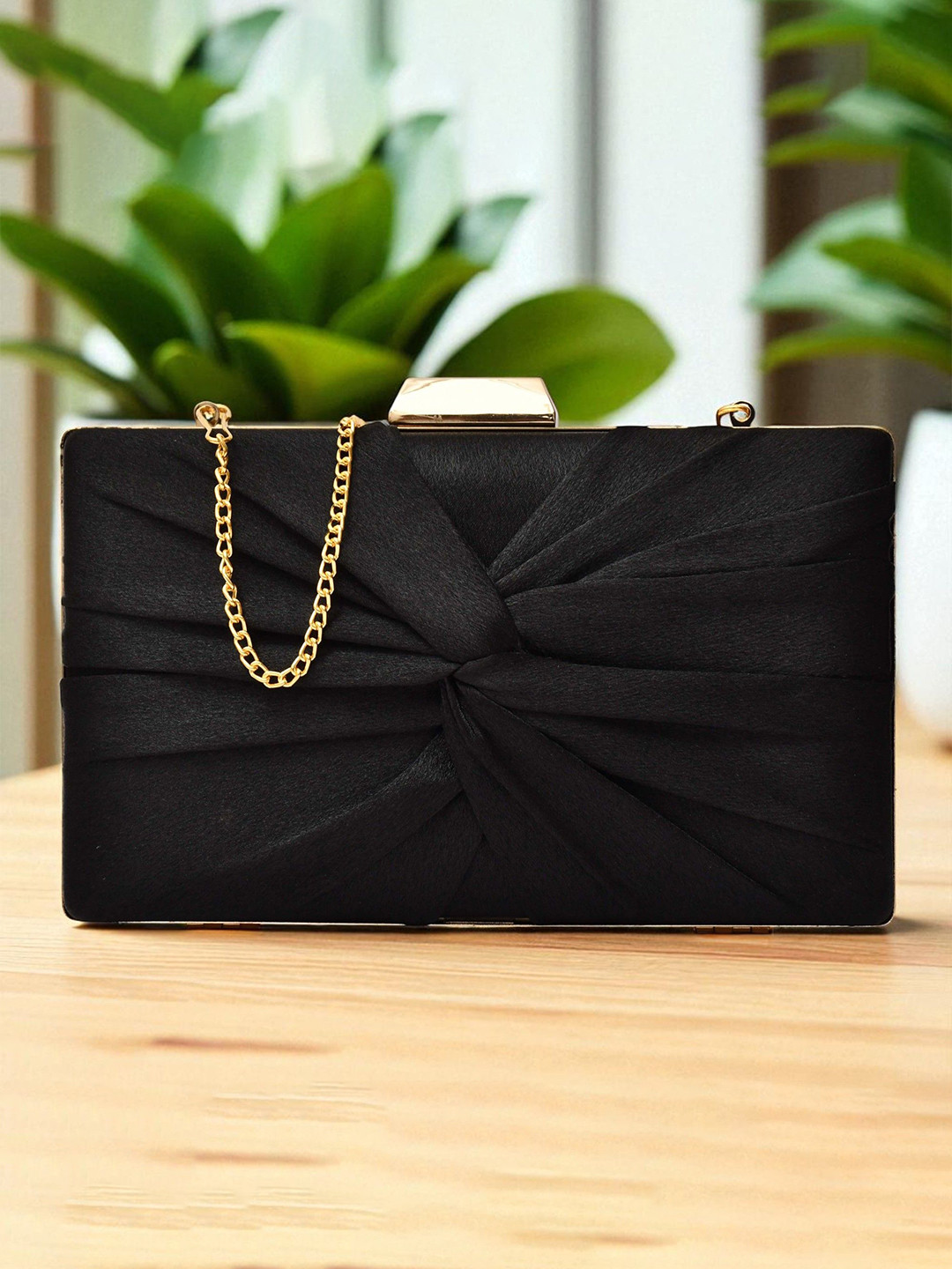 FOR THE BEAUTIFUL YOU Twist Box Clutch