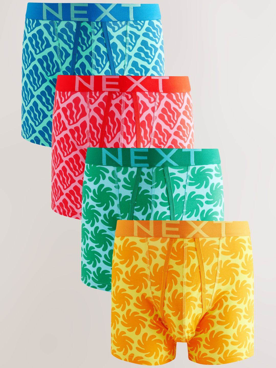 NEXT Men Pack of 4 Conversational Print Trunks AG4672