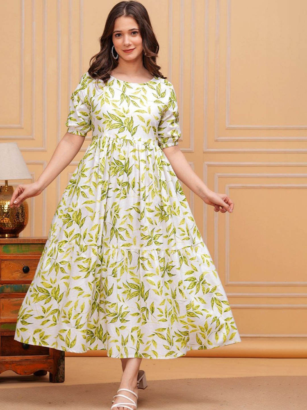 Frankoliyan Women Floral Printed Maxi Dress