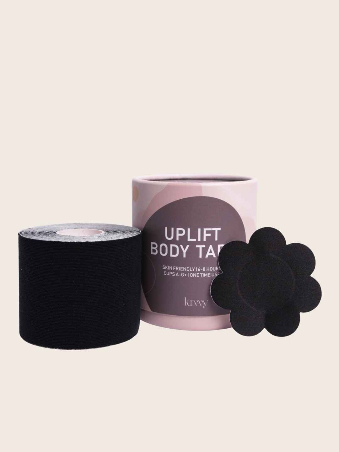 Krvvy Women's Instant Boob Tape with Free 5 Pairs of Nipple Pasties