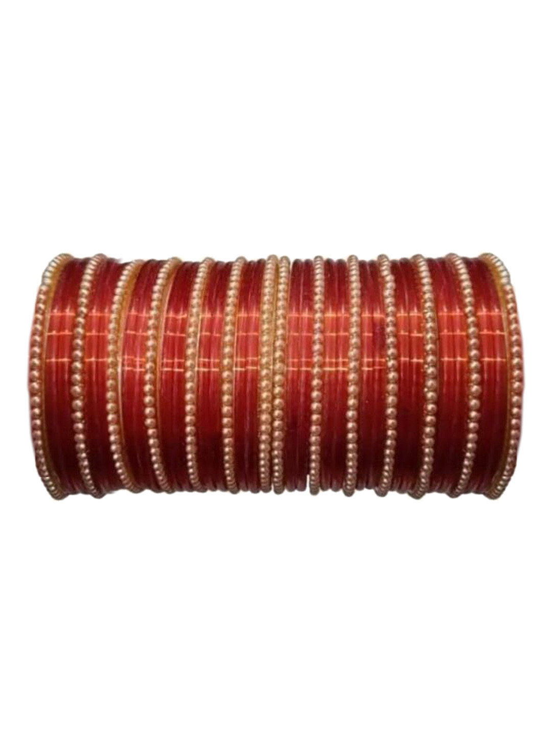 AMSHA Women Set Of 38 Beaded Glass Bangles