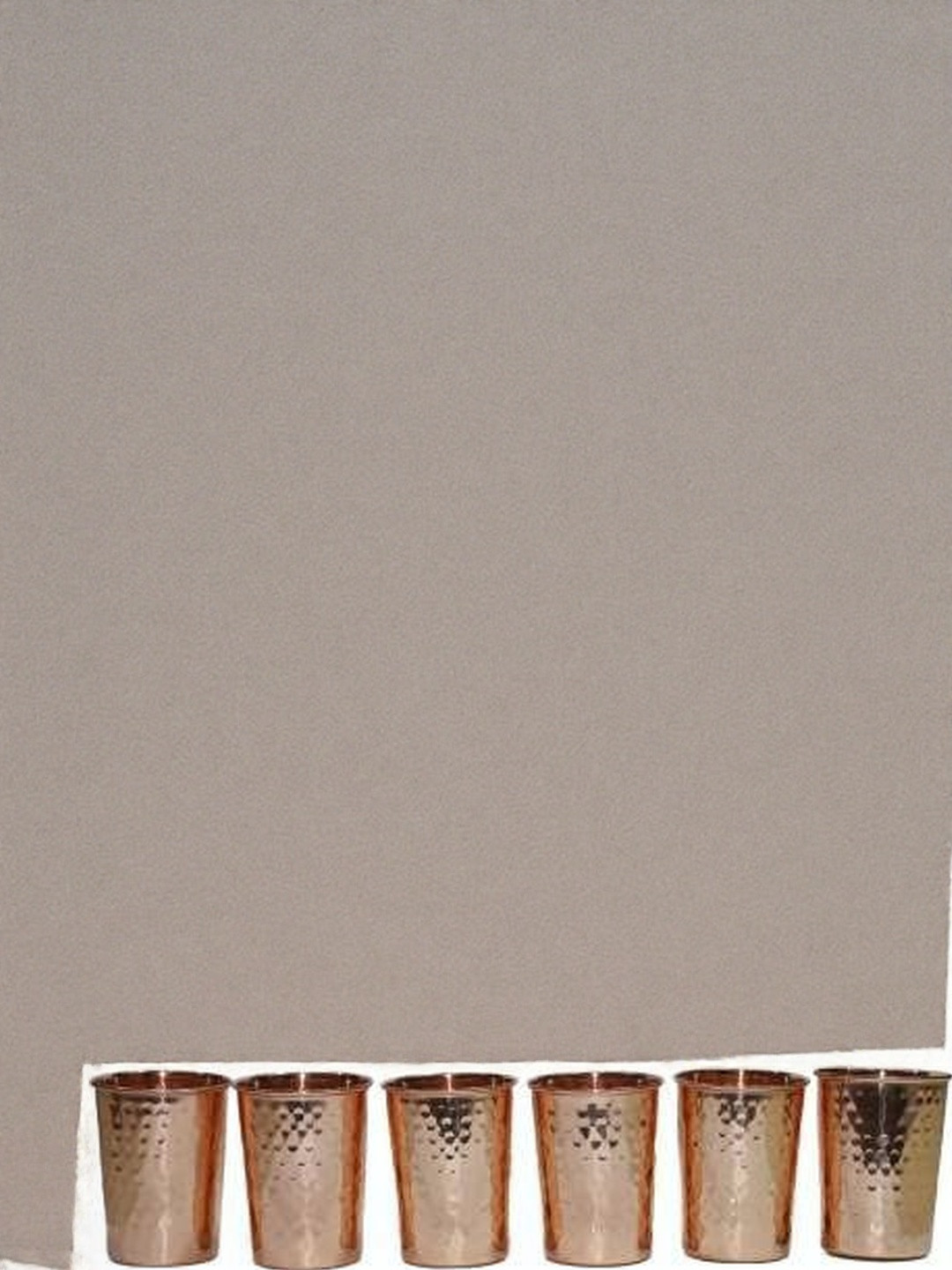 Shakuntla Vintage Set of 6 Copper Water Glass