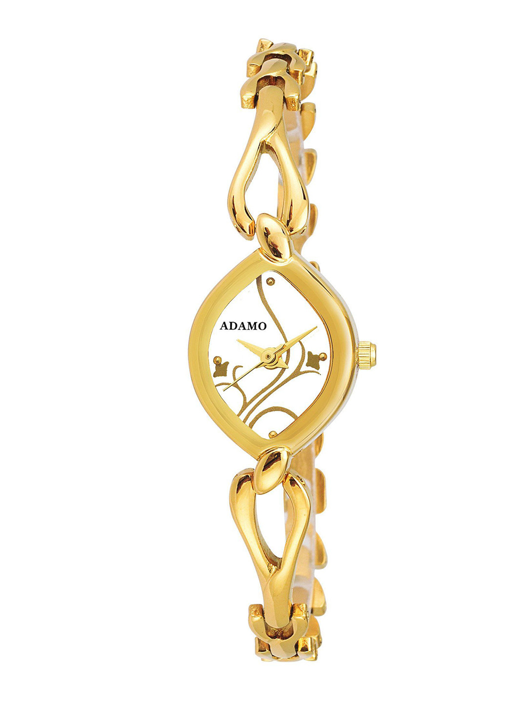 ADAMO Women Brass Embellished Dial & Bracelet Style Straps Analogue Watch 2455YM01