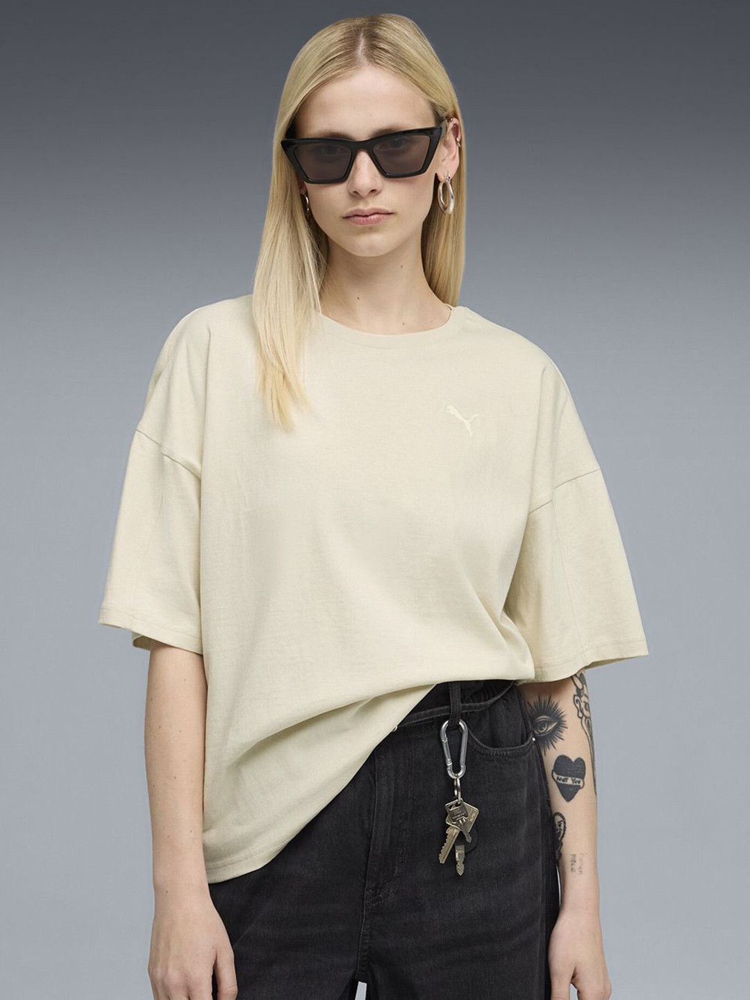Puma HER Women's Oversized Crew Neck Tee