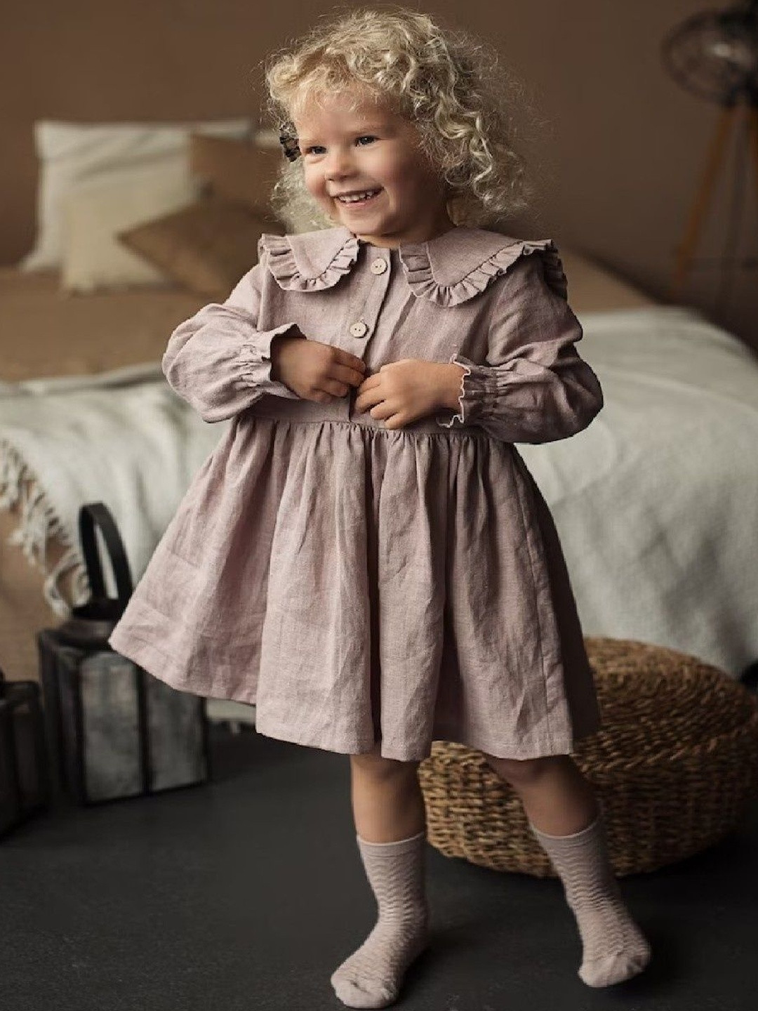 RAGHUVEER CREATION Kids-Girls Pink Dresses