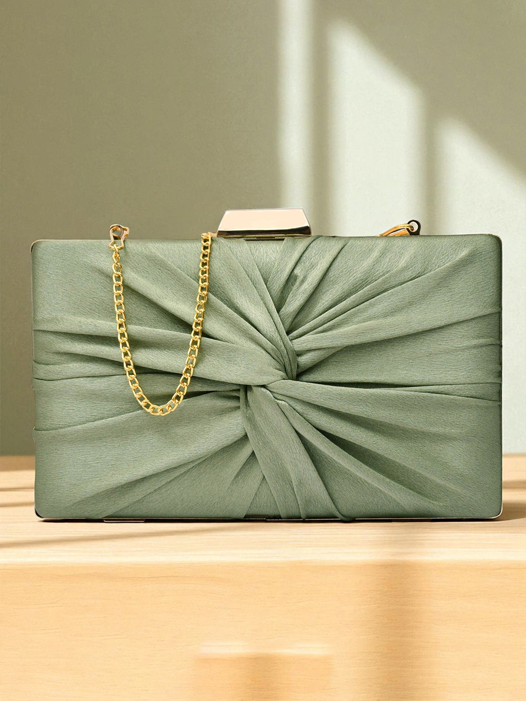 FOR THE BEAUTIFUL YOU Twist Box Clutch