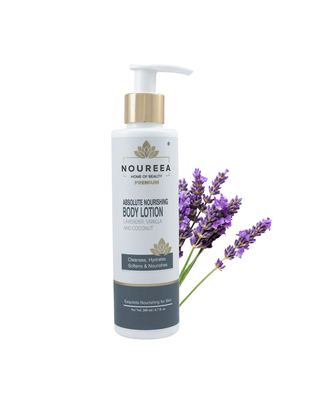 Noureea Absolute Nourishing Body Lotion With Vanilla & Lavender - 200 ml