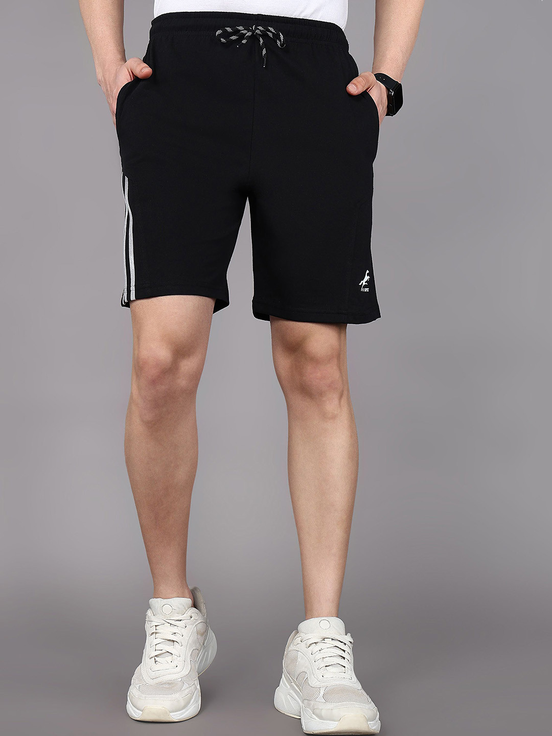 4 SPEED Men Regular Fit Cotton Training or Gym Sports Shorts