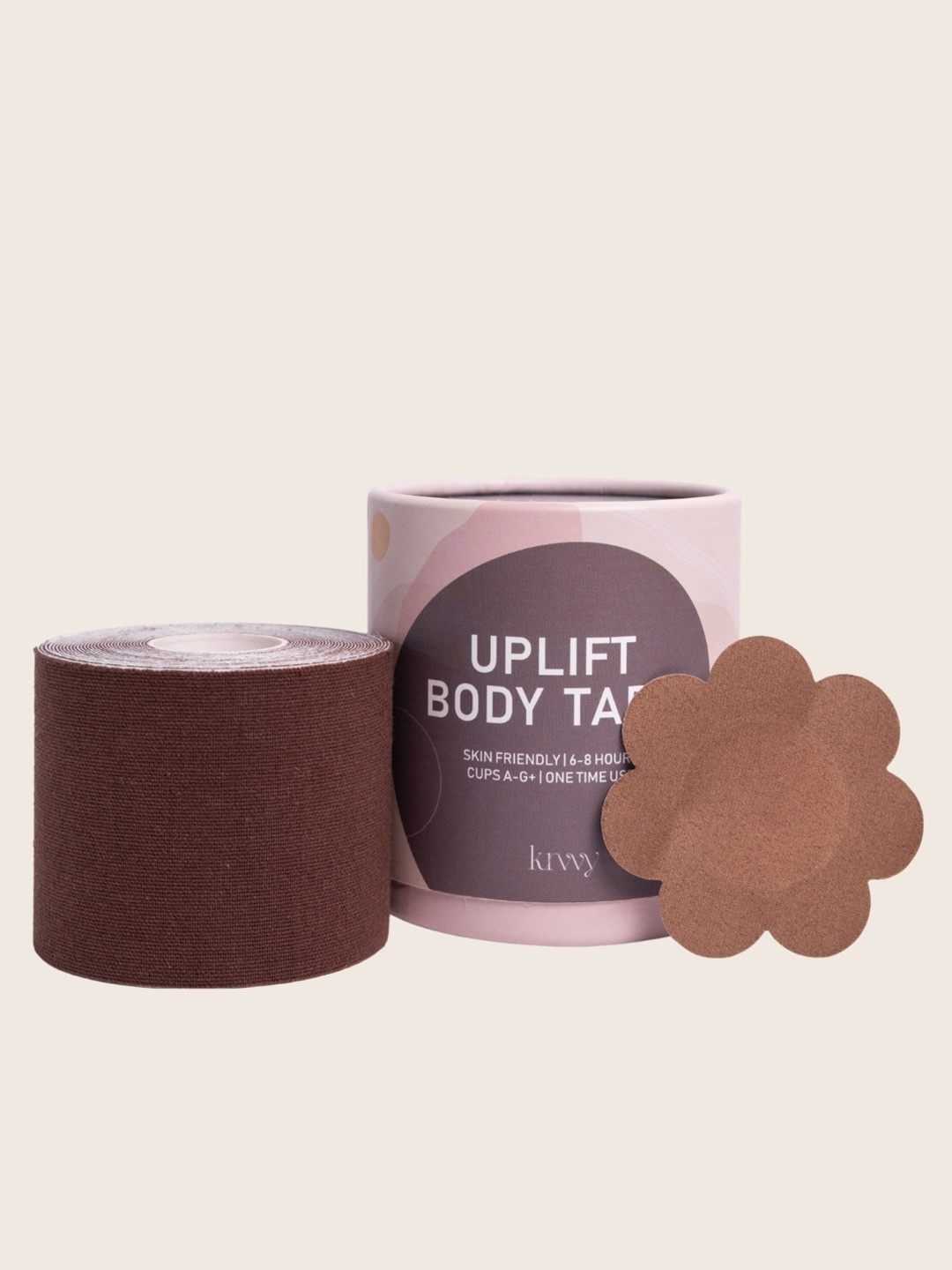 Krvvy Women's Instant Boob Tape with Free 5 Pairs of Nipple Pasties