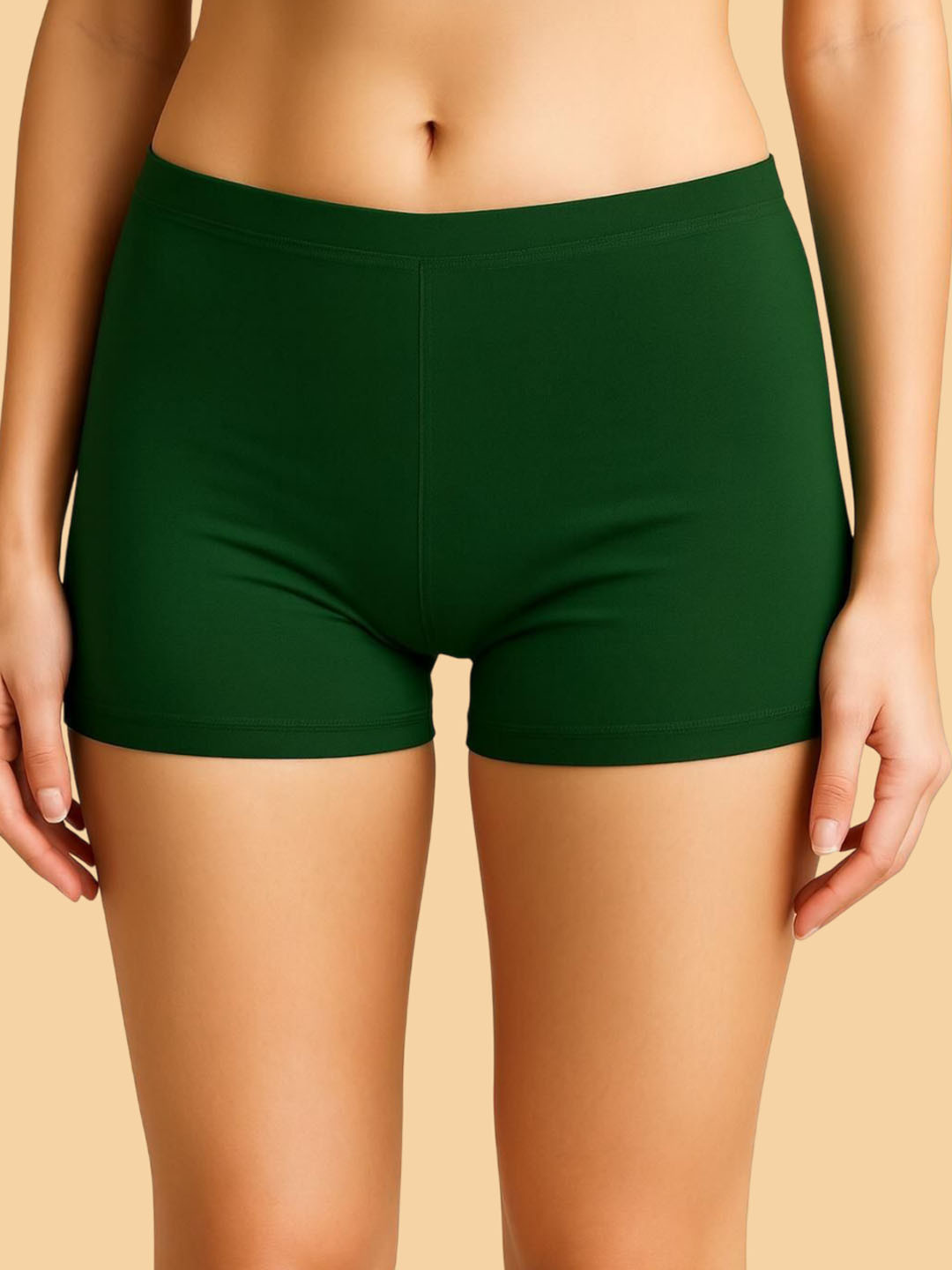 Attire Zone Women Combed Cotton Mid-Rise Boy Shorts Briefs