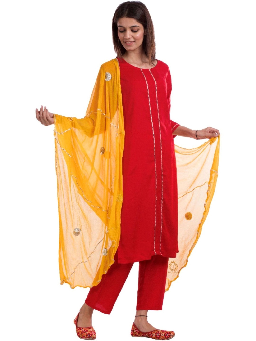 TAJNAN Solid Pure Cotton Kurta Set