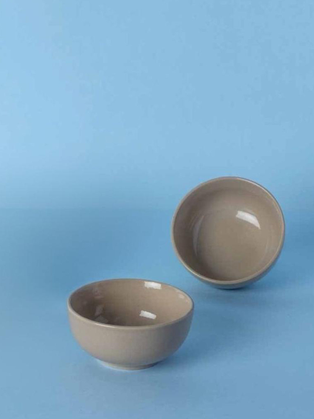 FREEDOM TREE Color Pop Grey 2 Pieces Ceramic Serving Bowls