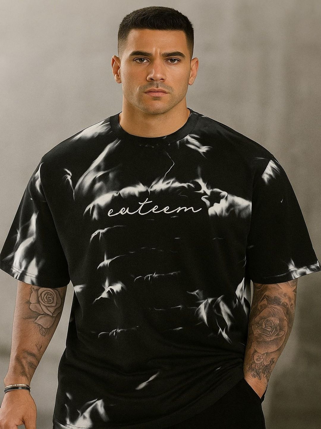 DRVP Men Dyed Round Neck T-shirt