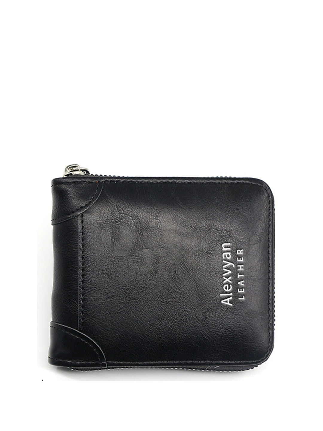 Alexvyan Men Brand Logo Textured RFID Blocking Two Fold Wallet