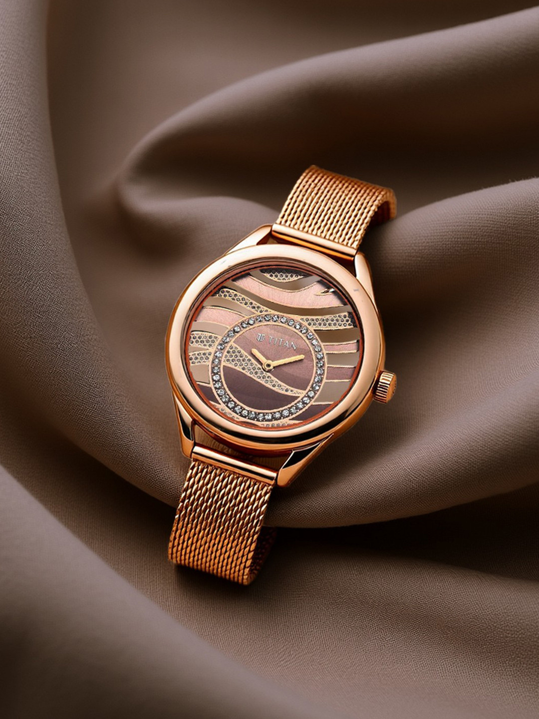 Titan Women Purple Analogue Watch 95130QM01