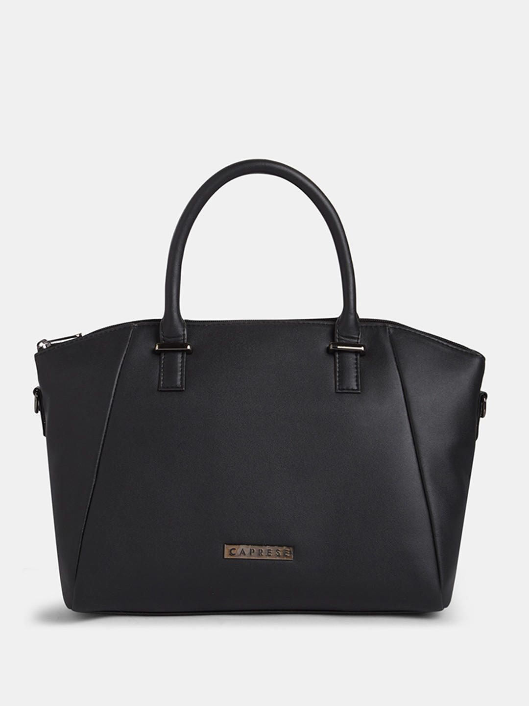 Caprese Jessy Women Black Small Satchel Bag