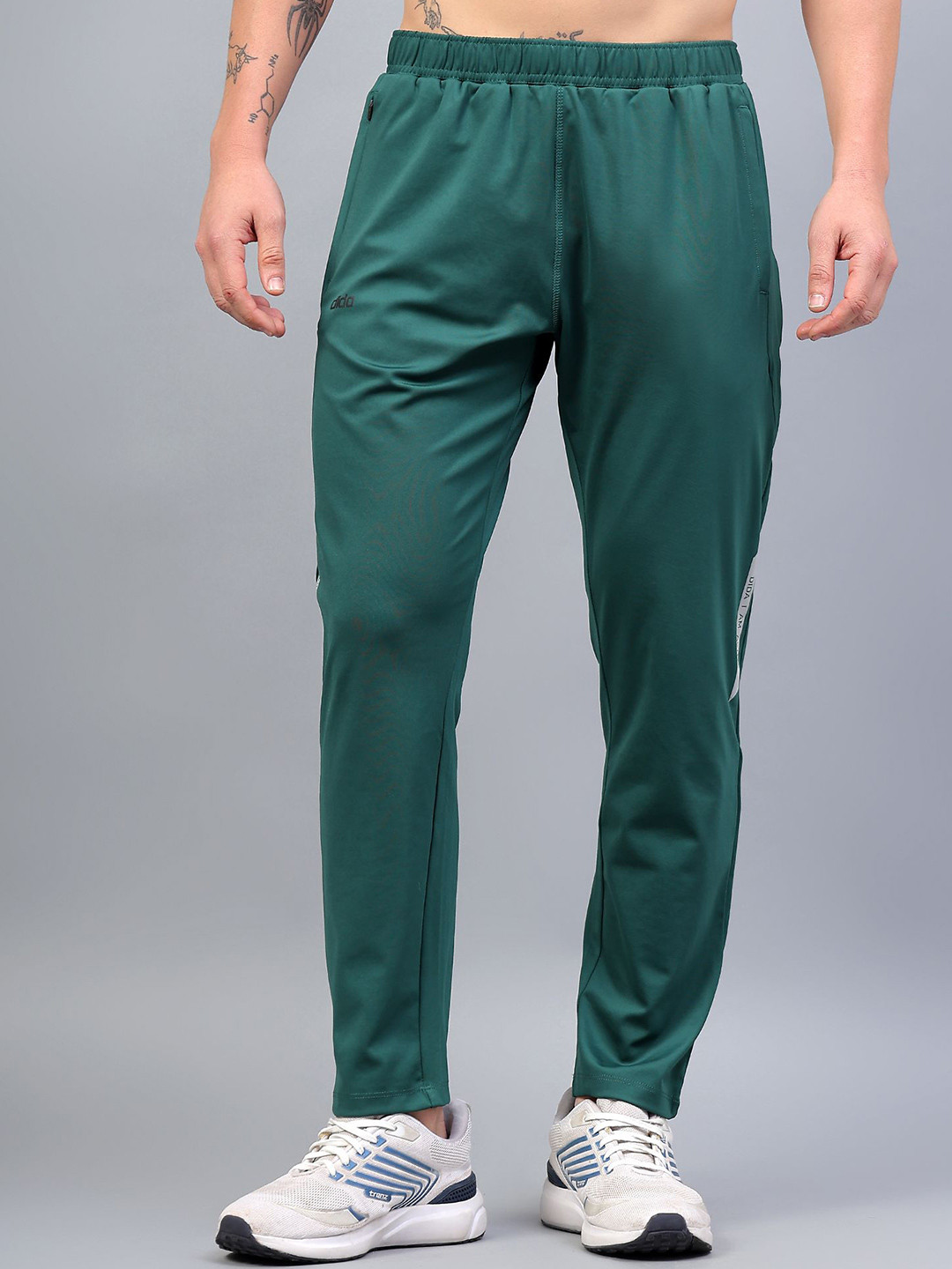 DIDA Men Mid-Rise Dri- FitTrack Pants