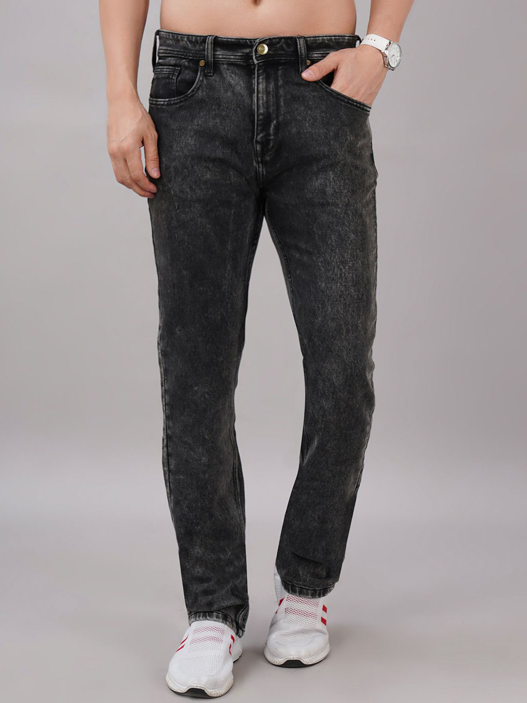 Sand Dunes Men Comfort Slim Fit Mid-Rise Light Fade Stretchable Jeans