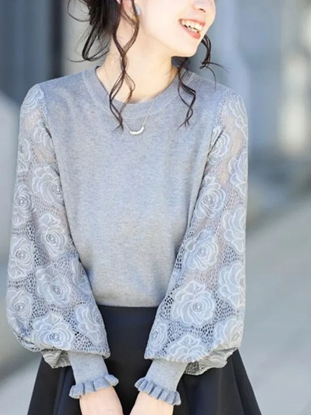 StyleCast Women Long Sleeve Crew Neck Sweater