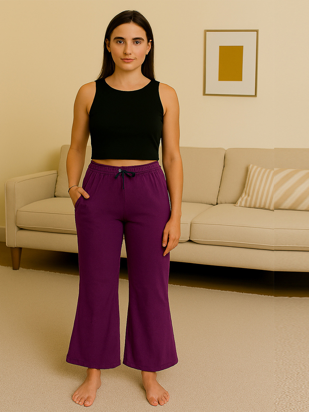 Kryptic Women Bootcut Flared Lounge Pant