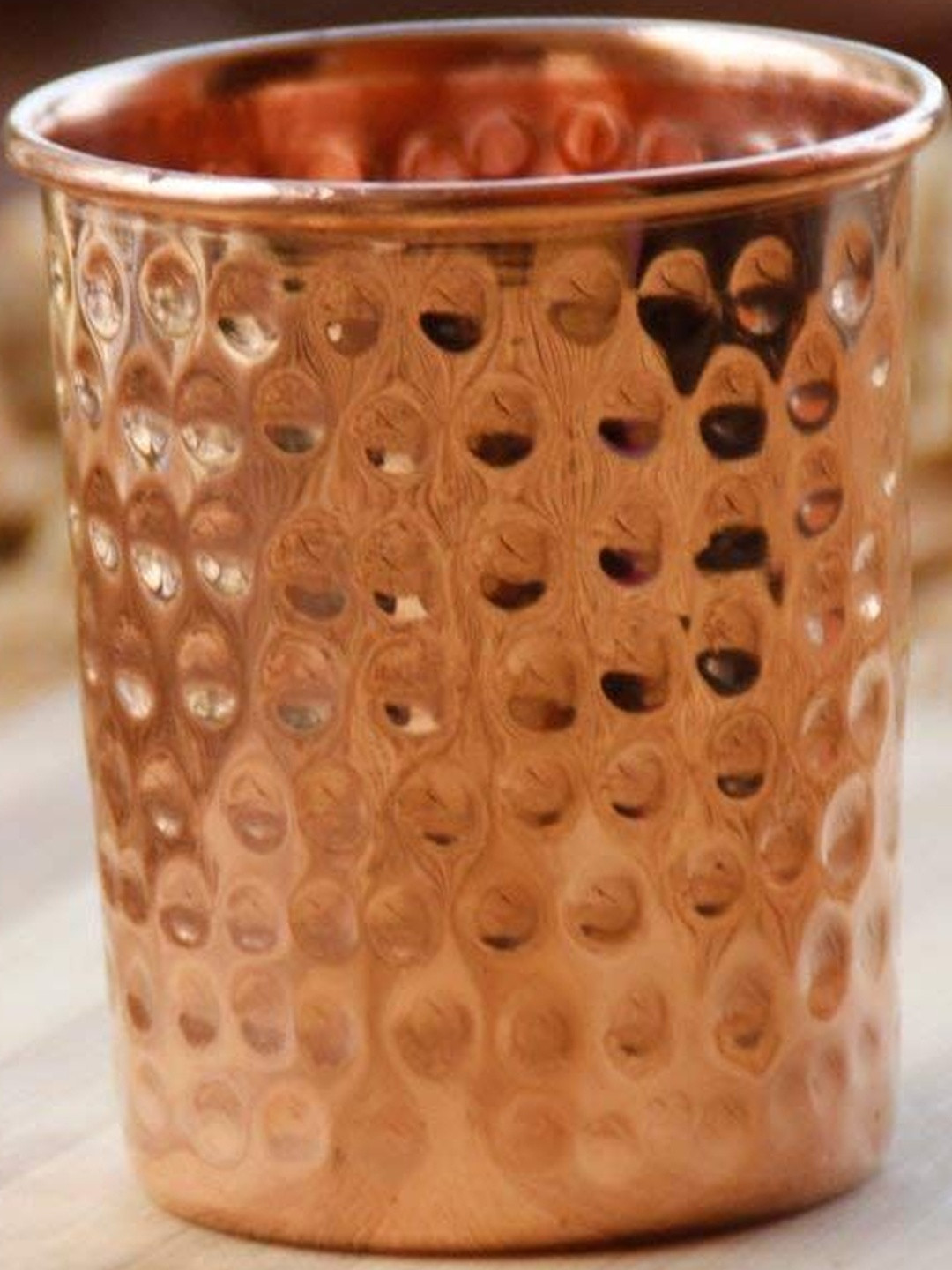 Shakuntla Vintage Copper-Toned Glass Water Glass