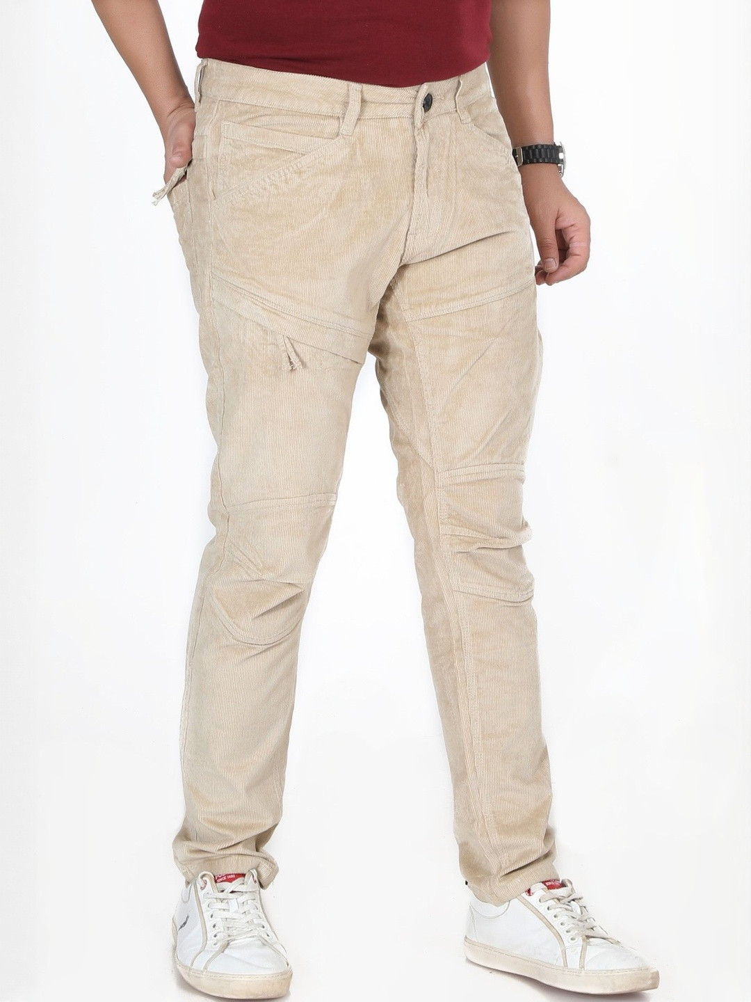 MAD-O-WHAT Men Slim Fit Chinos Trousers