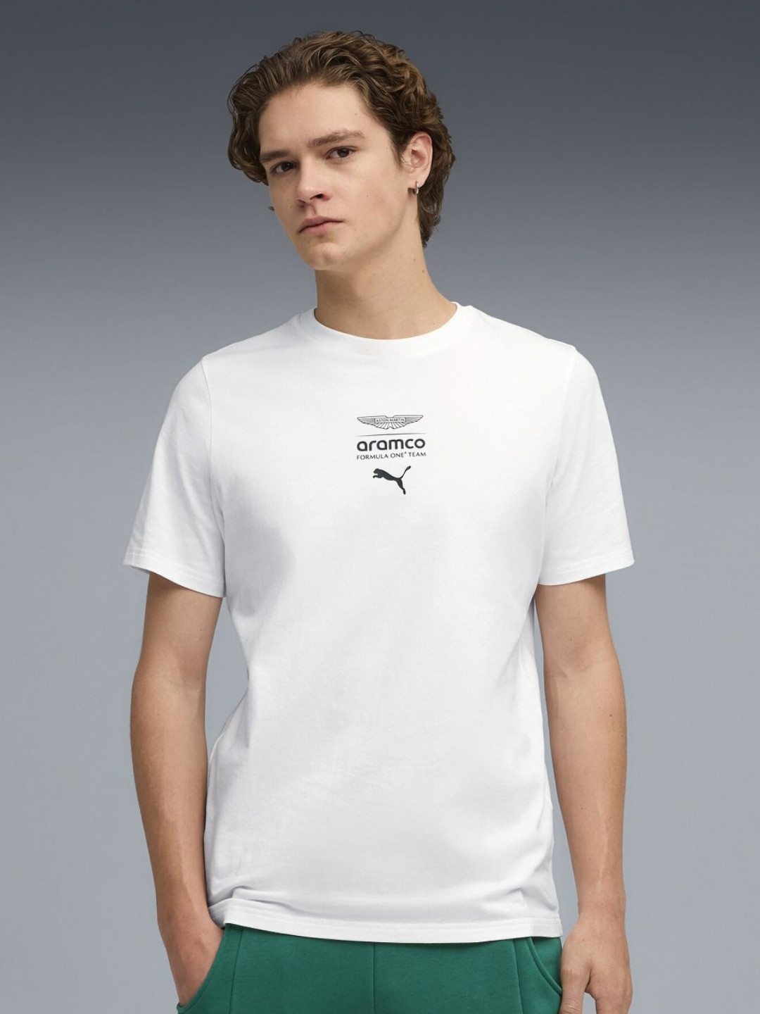 PUMA Motorsport ASTON MARTIN ARAMCO F1(r) TEAM Men's Logo Tee