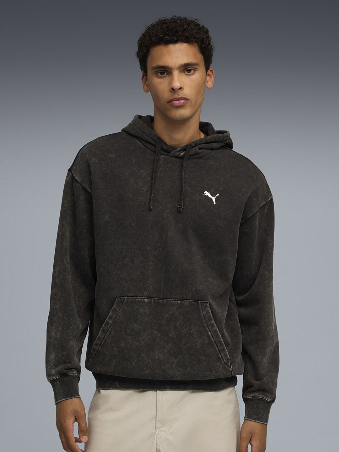Puma Essentials Elevated Men's Washed Relaxed Hoodie
