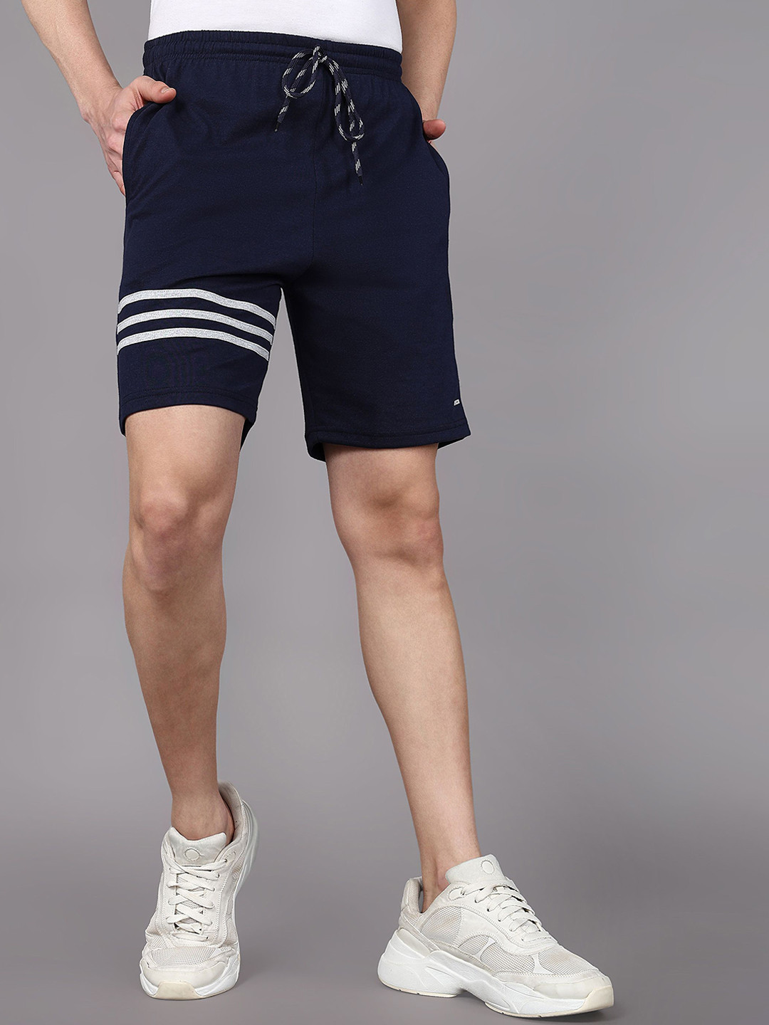 4 SPEED Men Regular Fit Mid-Rise Cotton Sports Shorts