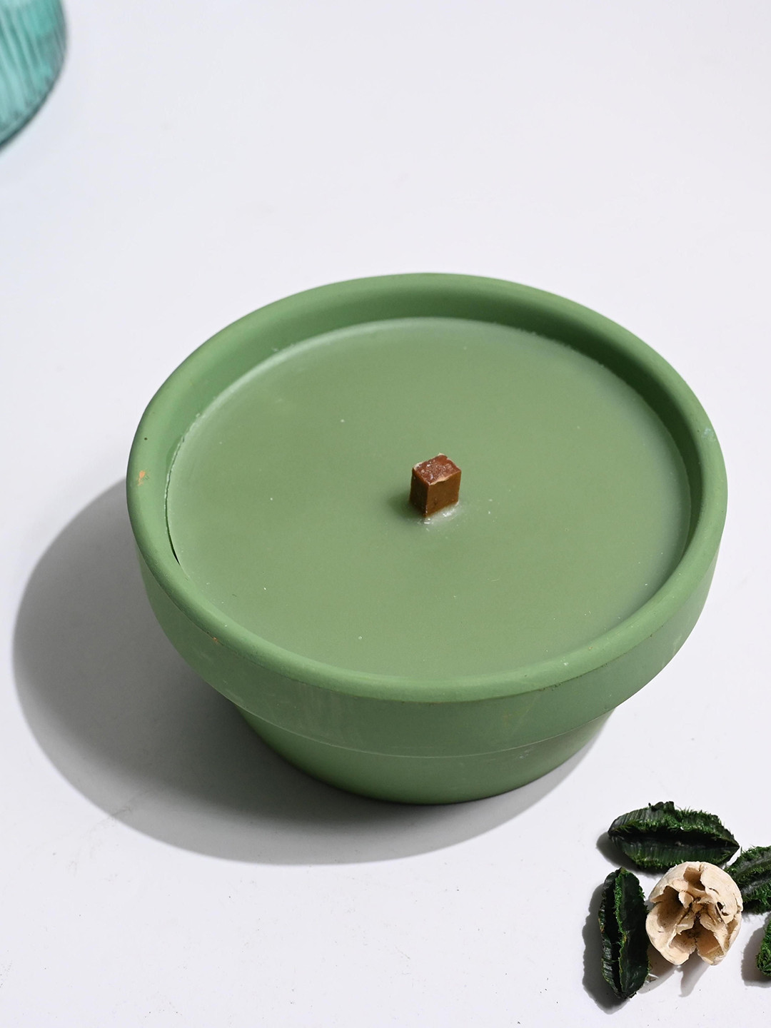 MARKET99 Green Scented Wax Candle